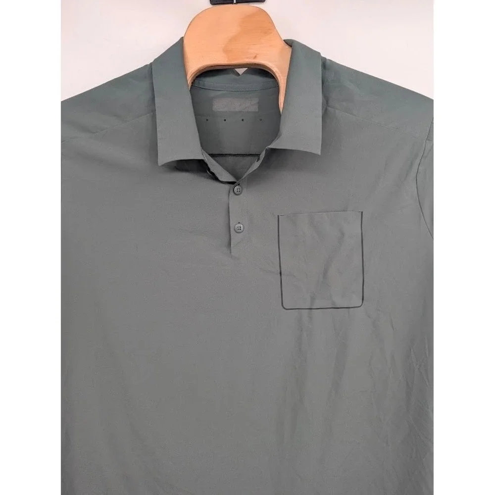 The‎ North Face Men's Grey Technical Polo Short Sleeve Shirt 2XL?